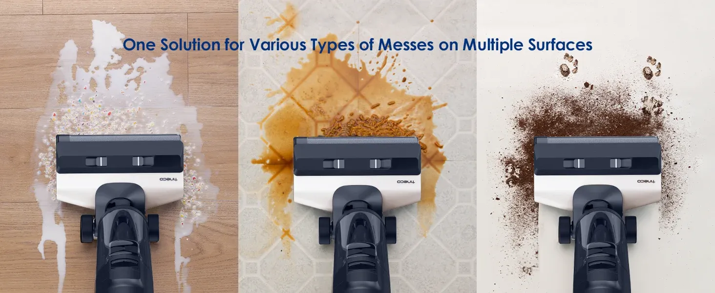 Wet-dry vacuum cleaning a UK kitchen hard floor